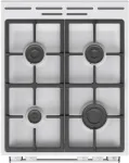 Pliit Gorenje GG5A10WFFM | Cooker | Hob type Gas | Oven type Gas | White | Width 50 cm | Depth 59.4 cm | Grilling | 70 L