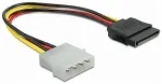 DELOCK Stromkabel SATA 15Pin -> Molex 4Pin Bu/St 0.13m