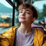 HAMA In-ear headphones Curly usb-c orange