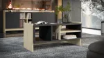 Cama MEBLE Cama PORTO bench/table 100x50x46 oak/black