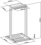 Maclean Compact umbrella stand , 332x340x610mm, MC-472