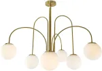 No name Pendant light KAFF 6XE27 gold