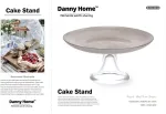 Home4you Klaasvaagen CAKE PLATE D22xH11cm