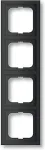 BUSCH-JAEGER BUSCH JAEGER BJ 1724-885K Rahmen 4f future linear schwarz matt
