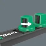 Wera Magnetic socket strip B Deep 1 Socket set 3/8 (black/green, 9-piece)