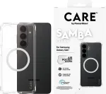PANZERGLASS CARE&trade; by &reg; Samba Case Transparent w. White Qi Samsung Galaxy S26+