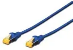 Digitus - Patch-Kabel - RJ-45 (M) bis RJ-45 (M) - 10 m - SFTP - CAT 6a - gestiefelt, halogenfrei, ohne Haken - Blau