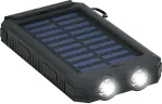 Goobay Outdoor PowerBank 8.0 Solarstr&oslash;mbank 8000mAh 2xUSB-A Sort
