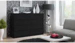 TOP E SHOP Topeshop M8 140 CZERŃ chest of drawers