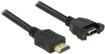 Delock Kabel HDMI A Stecker > HDMI A Buchse zum Einbau 1 m