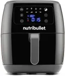Frit&uuml;&uuml;r NutriBullet XXL Digital Air Fryer (black/silver, 1,800 watts, 7-liter basket)