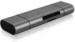 Kaardilugeja Raidsonic Adapter IcyBox ext. Kartenleser USB/microUSB/USB-C > SD/mSD retail