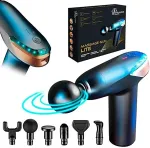 Extralink Massage Gun Lite, 3200 U/min, 6 Austauschbare Aufs&auml;tze