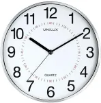 Unilux ARIA Wanduhr metallgrau Durchmesser: 305