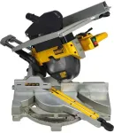 Dewalt panel and table saw D27112, 305mm, chop and miter saw (yellow/black, 1,600 watts, combination saw with table, chop and miter function)