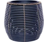 Home4you Lillepott WICKER D28xH26cm, must/pruun