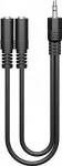 Goobay - adapter z 2x. jack 3.5mm na 1x jack 3.5mm - stereo - 20cm