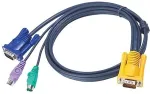 Aten DIGITUS Octopus - Tastatur- / Video- / Maus- (KVM-) Kabel - SPDB, 15-polig (M) - PS/2, 6-polig, HD-15 (M) - 3 m (2L-5203P)