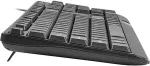 Klaviatuur NAT EC KEYBOARD TROUT SLIM USB, US LAYOUT, BLACK