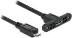 DeLOCK USB-Kabel 2.0 Micro B -> Micro-B Bu/St Einbau 0