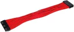Kaardilugeja SilverStone PP07-MBR - Spannungsversorgungs-Verl&auml;ngerungskabel - ATX, 24-polig (M) - ATX, 24-polig (W) - 30cm - Rot (SST-PP07-MBR)