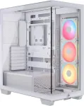 Korpus CORSAIR Case 3500X LXR LINK TG Mid-Tower White