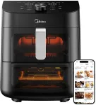 Frit&uuml;&uuml;r MIDEA Two Zone Airfryer | MAD1100DADK | Power 1850 W | Capacity 4.4/6.4 L | Rapid Air technology | Black