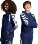 Adidas Bluza dla dzieci Tiro 26 League Sweat Full Zip Hoodie granatowa KF3322 164cm
