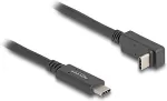 DELOCK USB 10 Gbps Kabel USB Type-C&trade; Stecker zu USB Type-C&trade; Stecker gewinkelt oben / unten 1 m 4K PD 60 W mit E-Marker
