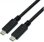 ROLINE USB 3.2 Gen 2 kompatibles Kabel C-C ST/ST 10Gbit/s Emark 100W schwarz 3m