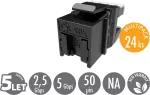 Solarix MULTIPACK 24 pcs - CAT5E UTP RJ45 quick-cutting keystone SXKJ-5E-UTP-BK-NA