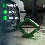 WUBER 2 t trapezoidal car jack 120&ndash;415 mm W22023