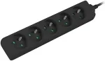 NONAME UPS Lanberg | Power strip outlets for system, 1m | PS0-05E-0100-IEC-BK | Sockets quantity 5