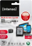 M&auml;lukaart Intenso MEMORY MICRO SDXC 128GB UHS-I/W/ADAPTER 3423491