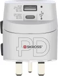 HAMA 00223477 World Travel Pro Light USB-C USB-A PD 30W Travel AdapterUS-EU 6A 125-250V Bulk