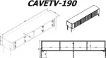 Cama MEBLE Cama VERA TV cabinet 190x40x50 matt black