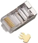 ALANTEC RJ45 STP Cat.5e straight-through plug (pack of 100)