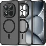 Tech-Protect Kaitse&uuml;mbris Magmat MagSafe, Xiaomi Redmi Note 15 Pro+ 5G / Poco M8 Pro, matt l&auml;bipaistev musta &auml;&auml;rega, Qi2/MagSafe &uuml;hilduv,