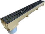 No name DUCT ELEMENT WITH CAST IRON GRATE AND P