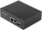 Startech INDUSTRIAL FIBER TO ETHERNET CONVERTER 1GBPS SFP TO RJ45