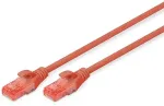 Digitus Patchkabel Cat6 U/UTP 2xRJ45 0.5m rot LSZH