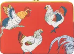 Tucano SLEEVE SCHIZZO MacBook Air 15/ Laptop 13/ Laptop 14, FAUNA GALLINE ORANGE
