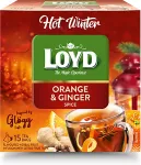 Loyd Puuviljamaitseline tee ,Hot Winter, apelsini ja ingveri , 15 x 3 g