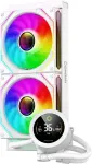 GameMax CPU Liquid Cooler | ICEBURG 240 DIGITAL WH | White