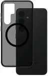 PANZERGLASS CARE&trade; by &reg; Smokey Case w. Black Qi Compatible Samsung Galaxy S24