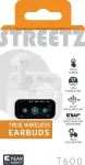 STREETZ T600-WHT headphones/headset True Wireless Stereo (TWS) In-ear Calls/Music Bluetooth Black