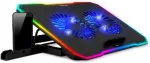 EVOLVEO CoolPro, laptop cooling pad, 2x fans, RGB backlight, black