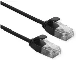 ROLINE UTP DataCenter Patchkabel Cat.6A (Class EA), LSOH, slim, schwarz, 1,5 m