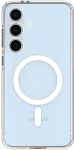 Spigen Kaitse&uuml;mbris Ultra Hybrid (MagFit), Samsung Galaxy S24 FE, l&auml;bipaistev valge MagSafe ringiga,