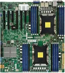 Emaplaat SuperMicro X11DPH-T - Motherboard - Erweitertes ATX - Socket P - 2 Unterst&uuml;tzte CPUs - C624 - USB 3.0 - 2 x 10 Gigabit LAN - Onboard-Grafik